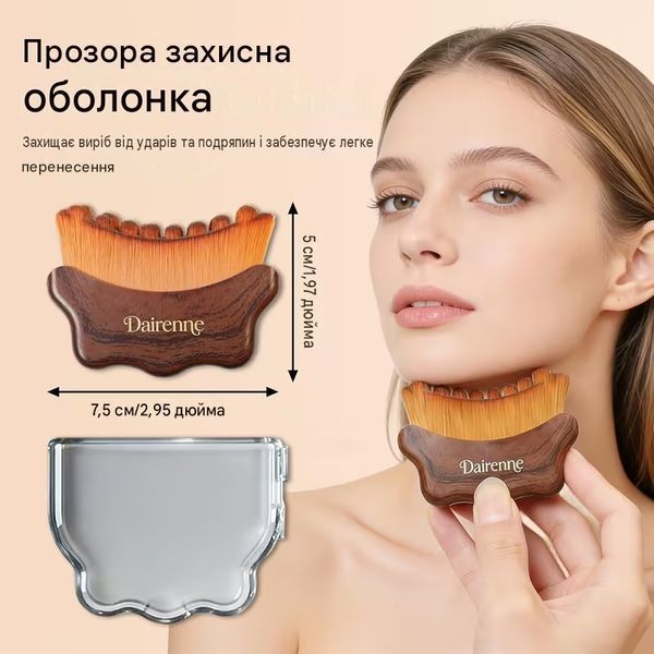 Щітка з м'якою щетиною для лімфодренажного та розслаблювального масажу 3177748028 фото