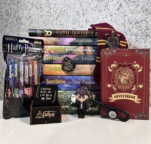 Комплект из 8 книг: Гарри Поттер + 6 аксессуаров. Джоан Роуллинг 2775578686 фото