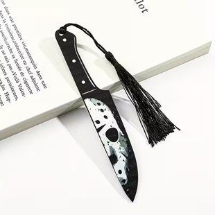 Закладка для книг у вигляді готичного ножа з чорним пензликом. Закладка для книг 2767676385 фото