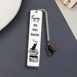 Металлическая закладка с креативной надписью "enjoy the next chapter". Закладка для книг 2633757349 фото