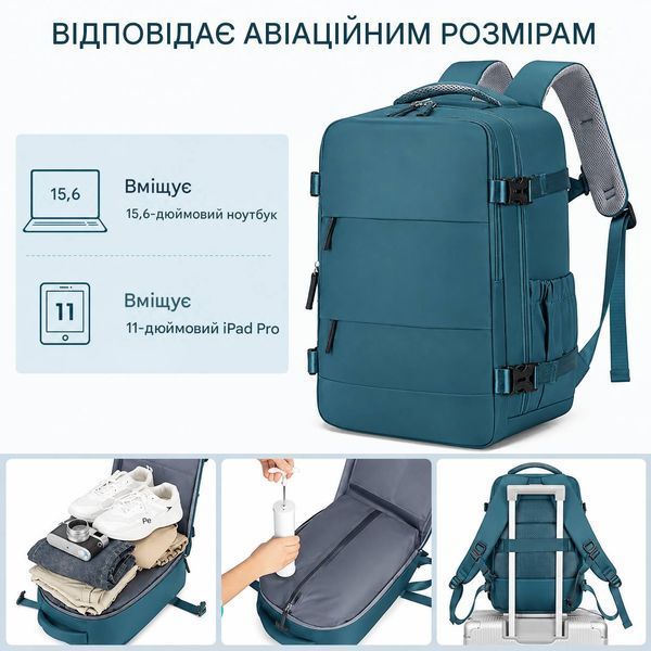 Рюкзак для ручной клади 40&times;25&times;20 см в авиакомпаниях Ryanair Wizz Air с вакуумным насосом ручная кладь в лоукостах 3207608168 фото