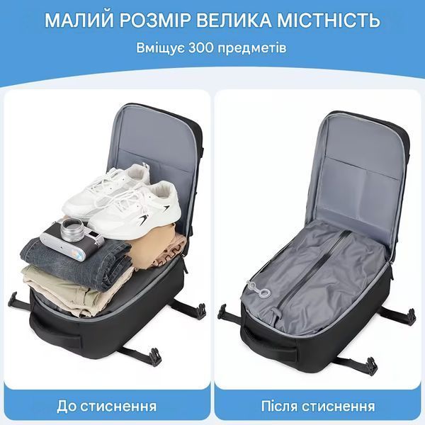 Рюкзак для ручной клади 40&times;25&times;20 см в авиакомпаниях Ryanair Wizz Air с вакуумным насосом ручная кладь в лоукостах 3207637611 фото